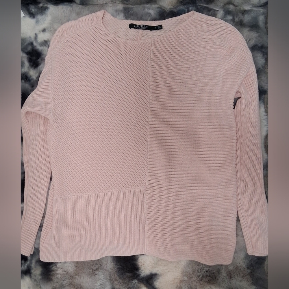 Ralph Lauren Women's Vintage Pink Round Neck Pullover Sweater Size Small - Picture 2 of 16